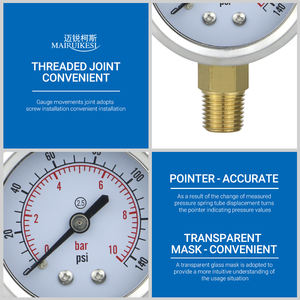 Endüstriyel dijital yüksek hassasiyetli kolay okuma basınç göstergesi yüksek basınçlı çift iğne basınç göstergesi - Product Image 5