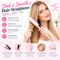 Lisseur de cheveux pour femmes, mini fer à lisser, outil portable pour boucler et lisser les cheveux, pour la maison et les voyages