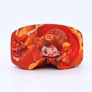 Funda Protectora para Gafas <span class=keywords><strong>de</strong></span> Esquí, para Tabla <span class=keywords><strong>de</strong></span> Snowboard Individual o Doble, Almacenamiento Portátil, Lente Cilíndrica, Espejo Antiarañazos, Paño <span class=keywords><strong>de</strong></span> Limpieza - Product Image 1