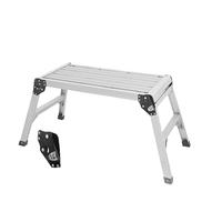Grande plateforme de travail en aluminium robuste de 76 cm, antidérapante, banc de lavage de voiture avec échelles télescopiques, plateforme de travail au design moderne