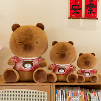 Peluche Capybara à Capuche Kawaii Mignonne, Coussin à Câliner, Jouet en Peluche pour Enfants, Cadeau d'Anniversaire, Peluche de Remise de Diplôme