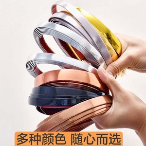 แถบขอบกาวติดเฟอร์นิเจอร์ ชาว กวนซิง สีทอง ดำ โรสโกลด์ พร้อมกาวในตัว สำหรับตกแต่งเฟอร์นิเจอร์และวอลเปเปอร์ - Product Image 4