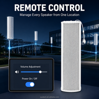 Altavoz de Columna para Red IP de 60W, Admite Transmisión Programada, Transmisión en Tiempo Real y por Zonas, Interconexión con Alarma contra Incendios, TCP, SIP, UDP
