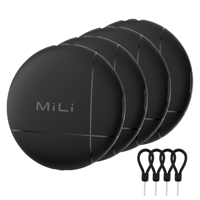 4 Pack MiLi LiTag Duo Global Smart GPS Tracker GPS Navigation IP65 Locator Air Tag IOS Android Item Finder for Pet Dog Bag Lost