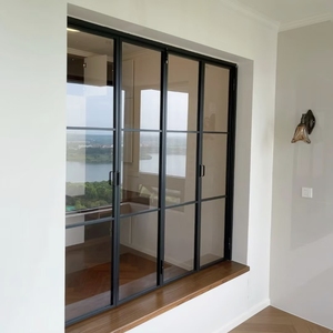 Fenêtre en aluminium et <span class=keywords><strong>PVC</strong></span> pliable horizontale économique avec isolation phonique et thermique pour cuisine et hôtel - Product Image 5