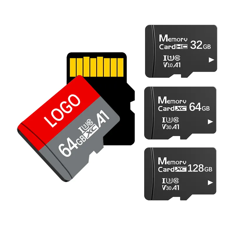 Ücretsiz adaptörler yüksek hız 512GB 1TB bellek SD kart 128GB 256GB büyük kapasiteli flaş depolama kartı TF kart akıllı telefon için/PC