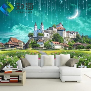 ZHIHAI Fresca cielo blu e bianco campo di erba 3D <span class=keywords><strong>a</strong></span> <span class=keywords><strong>tema</strong></span> sfondo spazio della parete natura carta da parati - Product Image 4