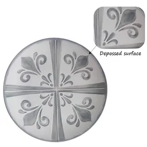 OEM Fashion Attractive Design Versatility Melamine Irregular Cave Textured Matte Debossed Melamine Embossed Dinner Plate