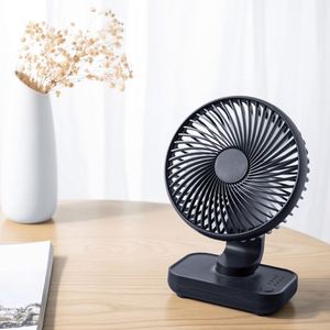 พัดลมมินิแบบพกพา 4000Mah ปรับพัดลมตั้งโต๊ะ 4 ความเร็วลม Mute <span class=keywords><strong>Air</strong></span> Coolers ชาร์จสําหรับ Office โฮมสก์ท็อปสํานักงาน - Product Image 5