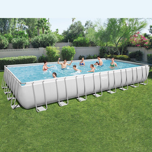 <span class=keywords><strong>Piscina</strong></span> Familiar Rectangular Elevada de PVC <span class=keywords><strong>para</strong></span> Exteriores <span class=keywords><strong>Bestway</strong></span> 56623, Ultra Grande, con Marco de Acero y Bomba de <span class=keywords><strong>Filtro</strong></span> - Product Image 5