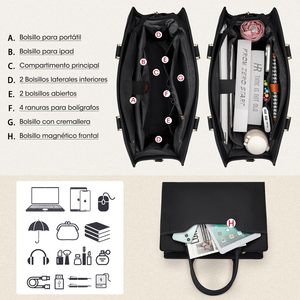 <span class=keywords><strong>Borsa</strong></span> da <span class=keywords><strong>donna</strong></span> in vera pelle per Laptop da 15.6 pollici impermeabile con Zip leggera <span class=keywords><strong>borsa</strong></span> a <span class=keywords><strong>tracolla</strong></span> portatile per lavoro da viaggio - Product Image 3