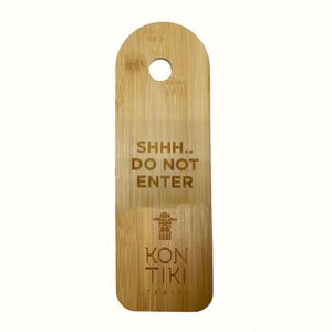 Custom Hotel Door Hanger Bamboo Wooden Label No Disturb Door Hang Tag - Product Image 3