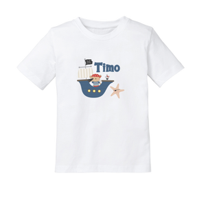 T-shirt per bambini con nome Pirata (Ragazzo) - Product Image 1