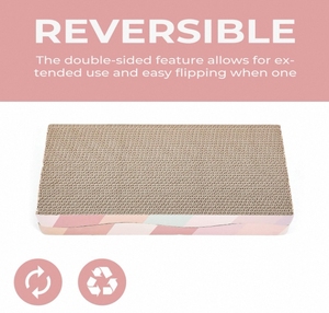 Nhà máy tùy chỉnh sang trọng cổ điển Paw 2 trong 1 scratcher Pads phong cách độc đáo cho mạnh mẽ ngăn ngừa mèo gãi đồ nội thất - Product Image 3