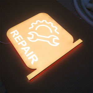 Letrero personalizado con letras LED, letrero iluminado con LED de pared de oficina interior, letrero de negocios LED con letras acrílicas para taller de reparación de teléfonos - Product Image 5
