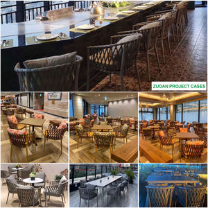 Outdoor Cafe Restaurant Furniture Patio Terrace Chairs Woven Rope <b>Garden</b> <b>Set</b> <b>Garden</b> Chairs - Product Image 2