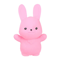 Jouet anti-stress en TPR lumineux LED en forme de lapin, rempli de sable, pour enfants, vente en gros OEM