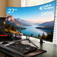 Écran LCD large Ultra 49 pouces 240 Hz 4K 5K 165 Hz HDR, écran de jeu pour PC 27 pouces 240 Hz, ordinateur 144 Hz, écran incurvé 34 pouces 17 pouces