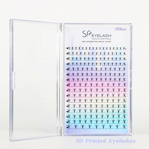Pestañas Postizas Impresas en 3D SP EYELASH, Suministros para Extensión de Pestañas, Pestañas en Espiral, Base Estrecha, Tallo Largo, Abanicos de Volumen Preformados, Extensión de Pestañas - Product Image 3