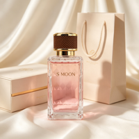 Flacon de parfum vide en verre 30ml 50ml 100ml, base rectangulaire lourde, col serti, flacon pulvérisateur de luxe personnalisé