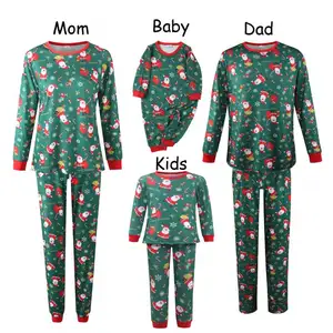 Готов отправить рождественские Семейные пижамы детские комбинезоны Семейные сочетающиеся рождественские пижамы