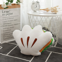 Coussin en peluche créatif Mickey Hamburger pour étudiants, coussin de sieste pour soutenir la taille