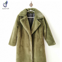 2024 nouvelle femme automne hiver femmes décontracté ample revers fourrure fourrure Long manteau en peluche épais chaud ample fausse fourrure de lapin manteau pour les femmes