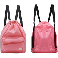 Sac à dos portable à cordon de serrage, séparation sec/humide, pour la gym, les sports, la piscine, la plage, sac de sport étanche, sac de courses séparé sec/humide