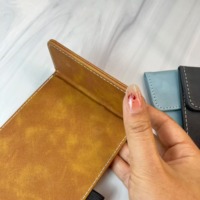 Porte-ordres de restaurant en cuir PU A6 A7 avec boucle pour stylo, porte-reçus magnétique, clip pour menu de café