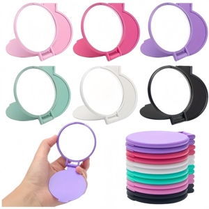 Specchietto Pieghevole Personalizzato con Logo, Compatto e Portatile per Trucco, da Viaggio, per Donne e Ragazze, Uso Quotidiano - Product Image 2