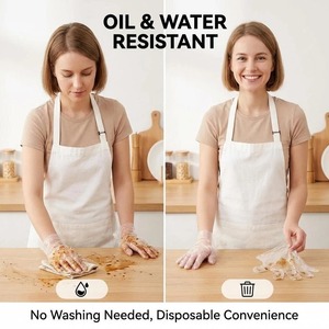 Kangle Smooth Surface Disposable Plastic Gloves Disposable Embossed Lightweight Durable LDPE Gloves - Product Image 2