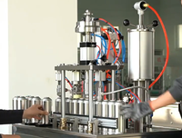 Machine de remplissage semi-automatique pour adhésifs en aérosol, équipement de remplissage pour mastics, colles et produits chimiques industriels