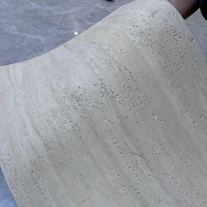 Pelapis dinding batu alam fleksibel Veneer batu MCM pelapis dinding Travertine ubin fleksibel buatan untuk Timur Tengah - Product Image 2