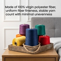 Fil à coudre en polyester XINAO de qualité supérieure, teinture 40/2 50/2, 10000 yards, robuste, pour la couture de vêtements