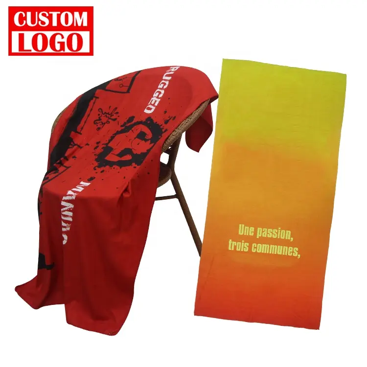 Custom Digital Printing Sublimation Digital Printing Adult Kids Extra Large Beach Towel