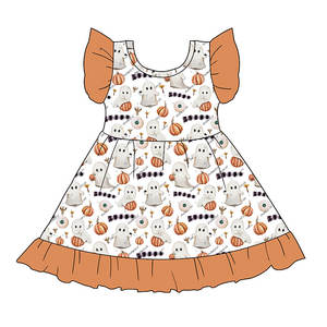 Robes pour petites filles, manches bouffantes, décontractées, pour fête d'anniversaire, <span class=keywords><strong>robe</strong></span> d'été pour tout-petits, <span class=keywords><strong>robe</strong></span> tourbillonnante, 0-6 ans - Product Image 4