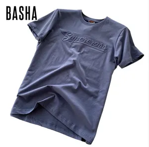 Oem Services embossed t shirt oversized casual embossed clothing Custom fashion t shirt for men