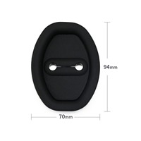Couverture de boucle de serrure de porte de voiture en silicone gamme complète accessoires intérieurs antirouille universels pièces de Modification silencieuses pour voitures automobiles