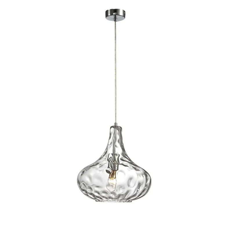 Estilo moderno restaurante indoor pendurado cobre ouro levou jantar mini cristal pingente luz bola vidro lustre