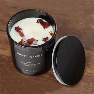 Bougies parfumées artisanales en pot pour la Saint-Valentin, senteur rose, vente chaude en usine, cadeau idéal pour la maison - Product Image 3