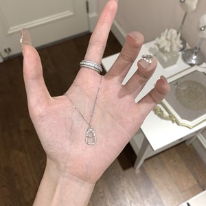 Collier en argent pur S925, CNC, luxe léger, tendance, simple, à la mode, vintage médiéval, micro-incrusté, personnalisé - Product Image 3