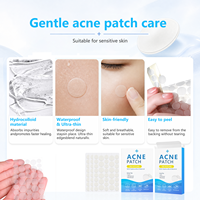 Patchs Hydro-Acne Transparents Véganes OEM ODM, Anti-Huile, Couvre-Imperfections, Sans Médicament, Absorption d'Exsudat, pour le Visage et l'Acné
