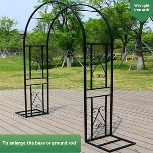 Nouveau support de fleur en fer forgé extérieur Rose vigne petite arche cour décoration Support jardin plante escalade cadre Nature - Product Image 3