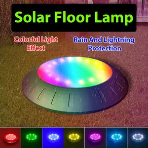 Lampe solaire LED RGB 16 LED pour pelouse et jardin, éclairage nocturne encastré, étanche, pour allée extérieure, sol, sous terre - Product Image 4