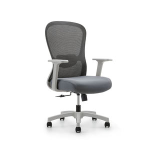 Borito UBL-070B Modern Office <b>Chair</b> <b>Lumbar</b> <b>Support</b> Breathable Mesh Back Adjustable Height Swivel Fixed Armrests Metal Frame - Product Image 1