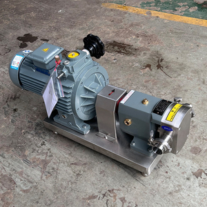 1Hp Food Grade Stainless Steel SS304 High Viscosity Rotary Lobe <b>Pump</b> With Mechanical Stepless Speed Regulation - Product Image 3