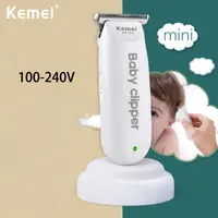 KEMEI 1319 Electric USB Baby Hair Trimmer Mini Portable Hair Clipper Kid Hair Cutting Rechargeable Quiet Infant家庭用Shaver