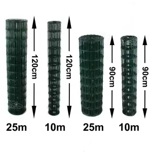 1/2 "PVC tráng màu xanh lá cây Hàn dây lưới CuộN