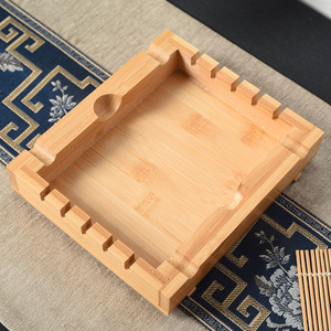 Bamboo Tea Tray Rectangular Simple Design For Home Hotel Use Serving Trays - Product Image 1