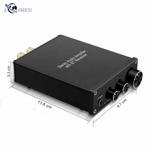 Aoshen - Mini Altavoz de Estantería de 100 W*2, Amplificador de Audio Estéreo Digital BT Clase D, Receptor, Amplificador de Potencia Profesional - Product Image 1